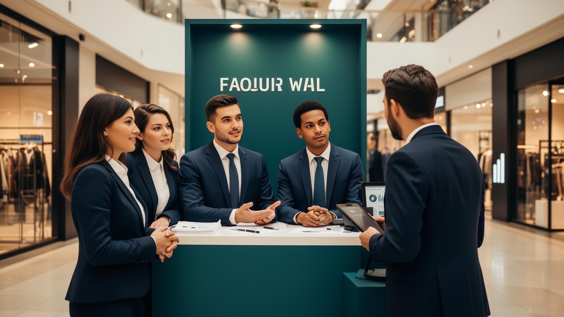 Professionelles Vertriebsteam am Point of Sale